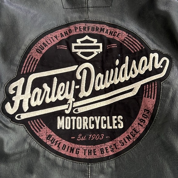 Vintage Harley Davidson leather motorcycle jacket. Men’s XL. My favorite HD coat - Picture 12 of 13